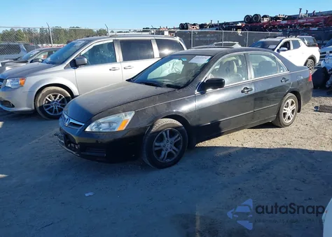 2007 Honda Accord 2.4 Ex из США, поврежденный, VIN 1HGCM56887A033541